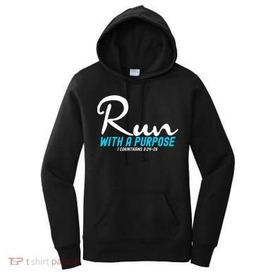 1 Corinthians 924 26 Run With A Purpose Women's Hoodie