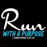 1 Corinthians 924 26 Run With A Purpose Women's Hoodie thumb 2