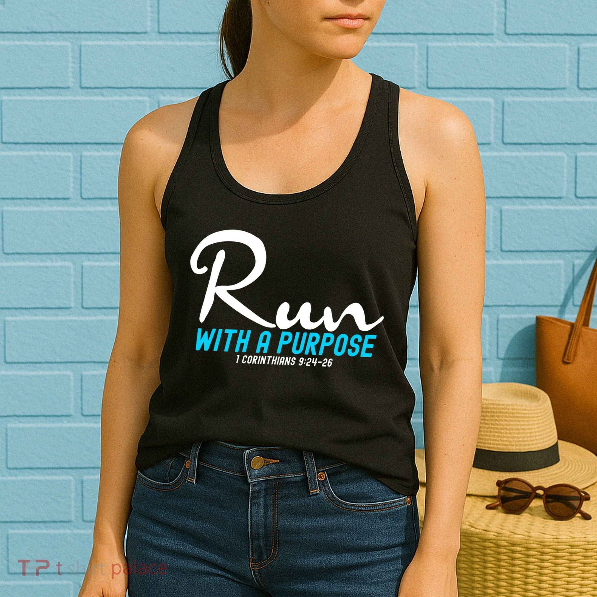 1 Corinthians 924 26 Run With A Purpose Women's Tank Top
