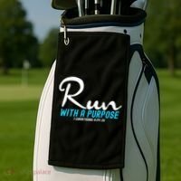 1 Corinthians 924 26 Run With A Purpose Golf Towel thumb 2