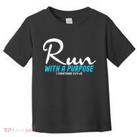 1 Corinthians 924 26 Run With A Purpose Toddler T-Shirt thumb 0