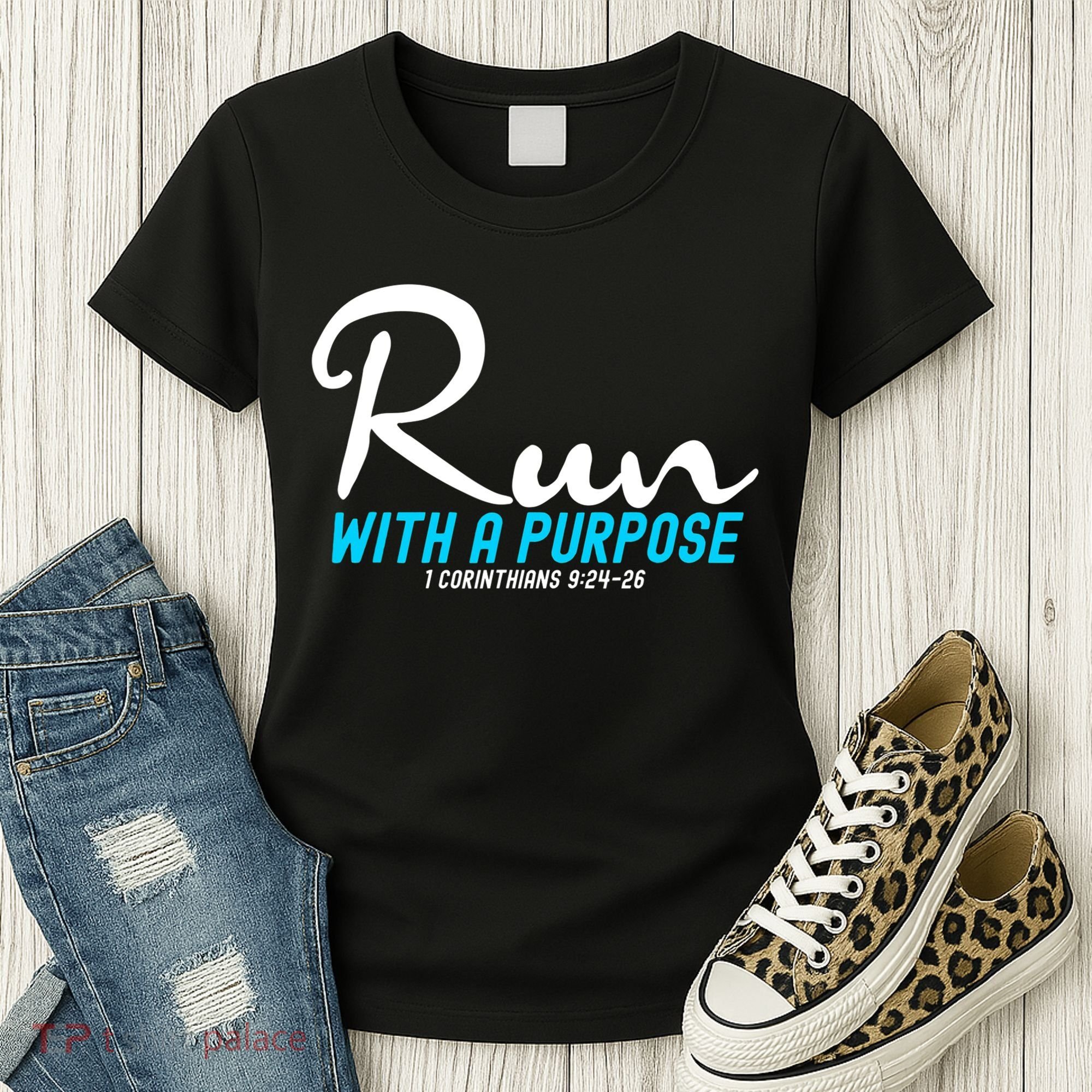 1 Corinthians 924 26 Run With A Purpose Women's T-Shirt