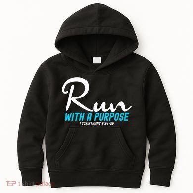 1 Corinthians 924 26 Run With A Purpose Kids Hoodie