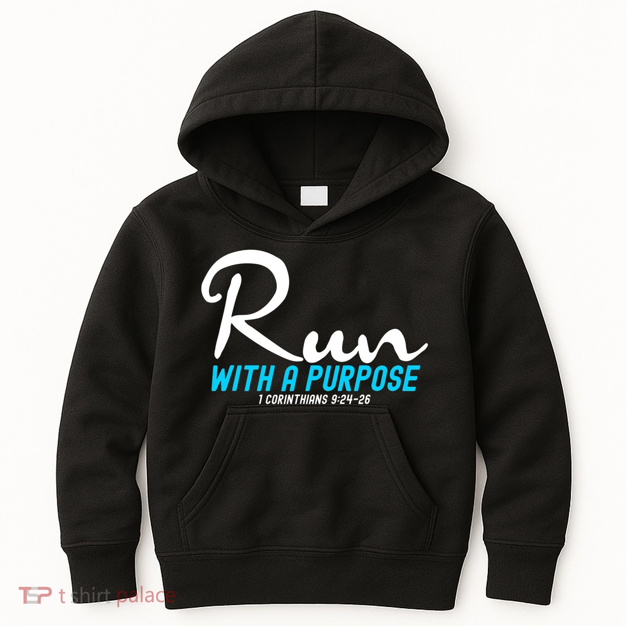 1 Corinthians 924 26 Run With A Purpose Kids Hoodie