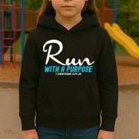 1 Corinthians 924 26 Run With A Purpose Kids Hoodie thumb 3