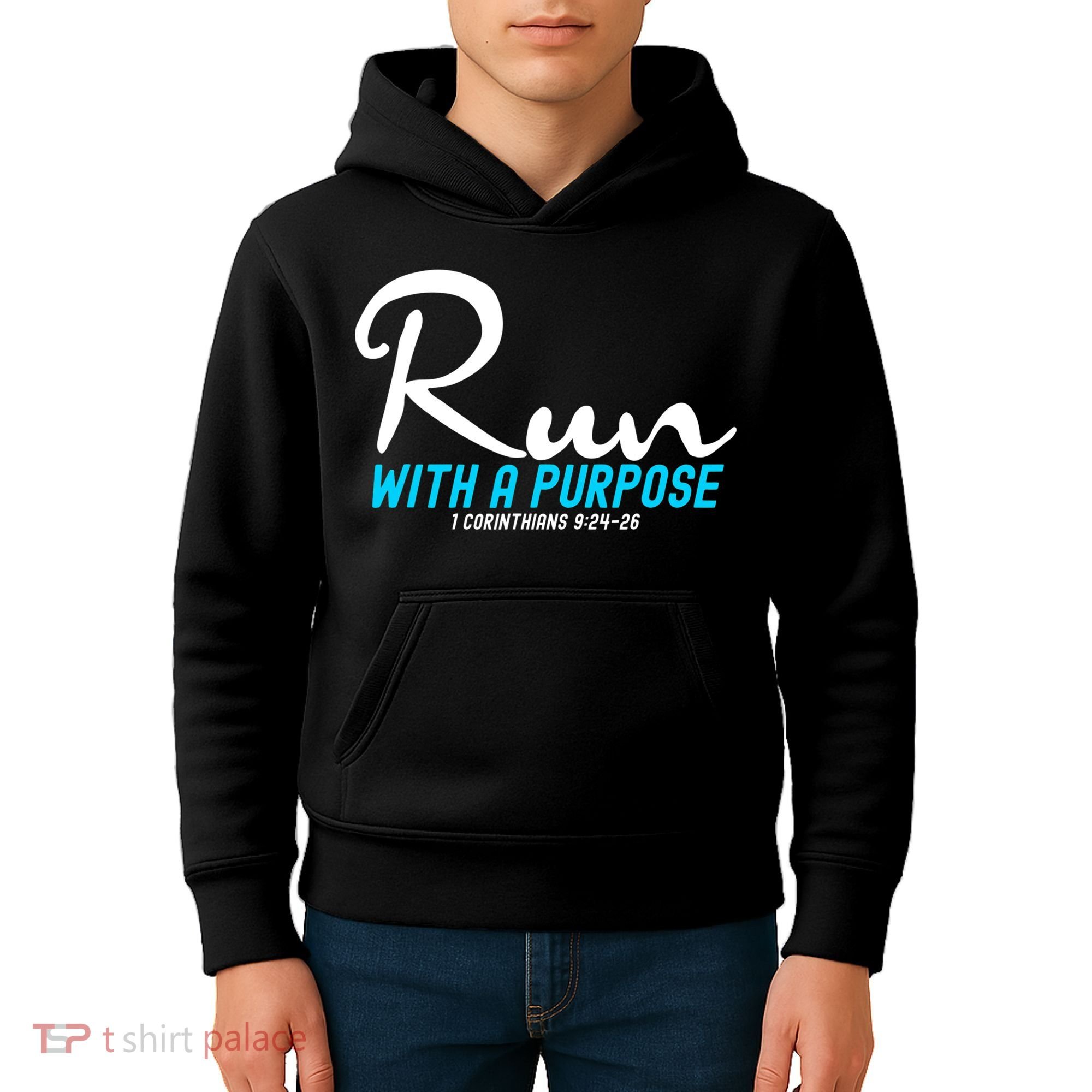 1 Corinthians 924 26 Run With A Purpose Kids Hoodie