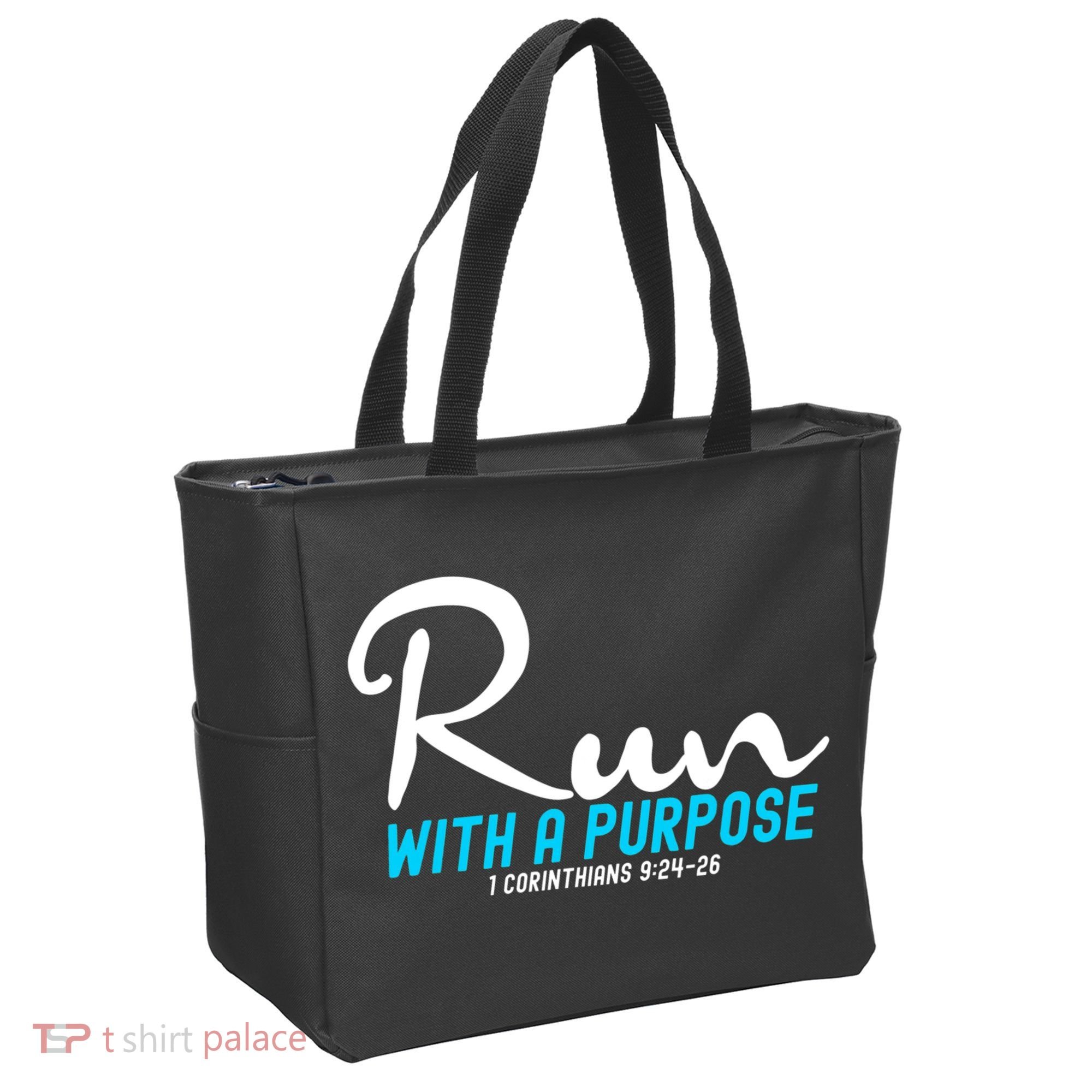 1 Corinthians 924 26 Run With A Purpose Tote Bag