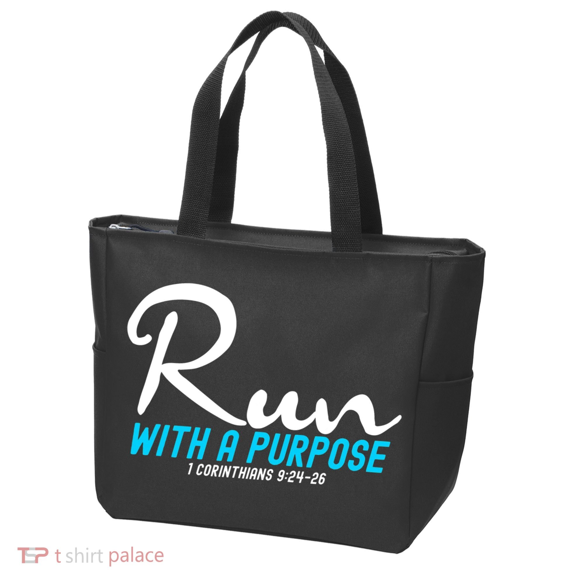 1 Corinthians 924 26 Run With A Purpose Tote Bag