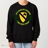 1st Cavalry Division Veteran Always A Soldier Military Xmas Women's Sweatshirt thumb 0