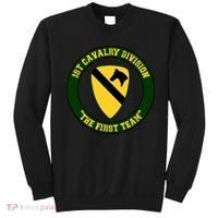 1st Cavalry Division Veteran Always A Soldier Military Xmas Sweatshirt thumb 0