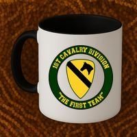 1st Cavalry Division Veteran Always A Soldier Military Xmas Coffee Mug thumb 2