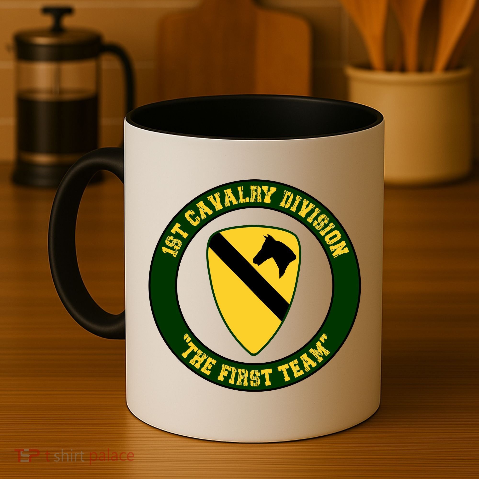 1st Cavalry Division Veteran Always A Soldier Military Xmas Coffee Mug
