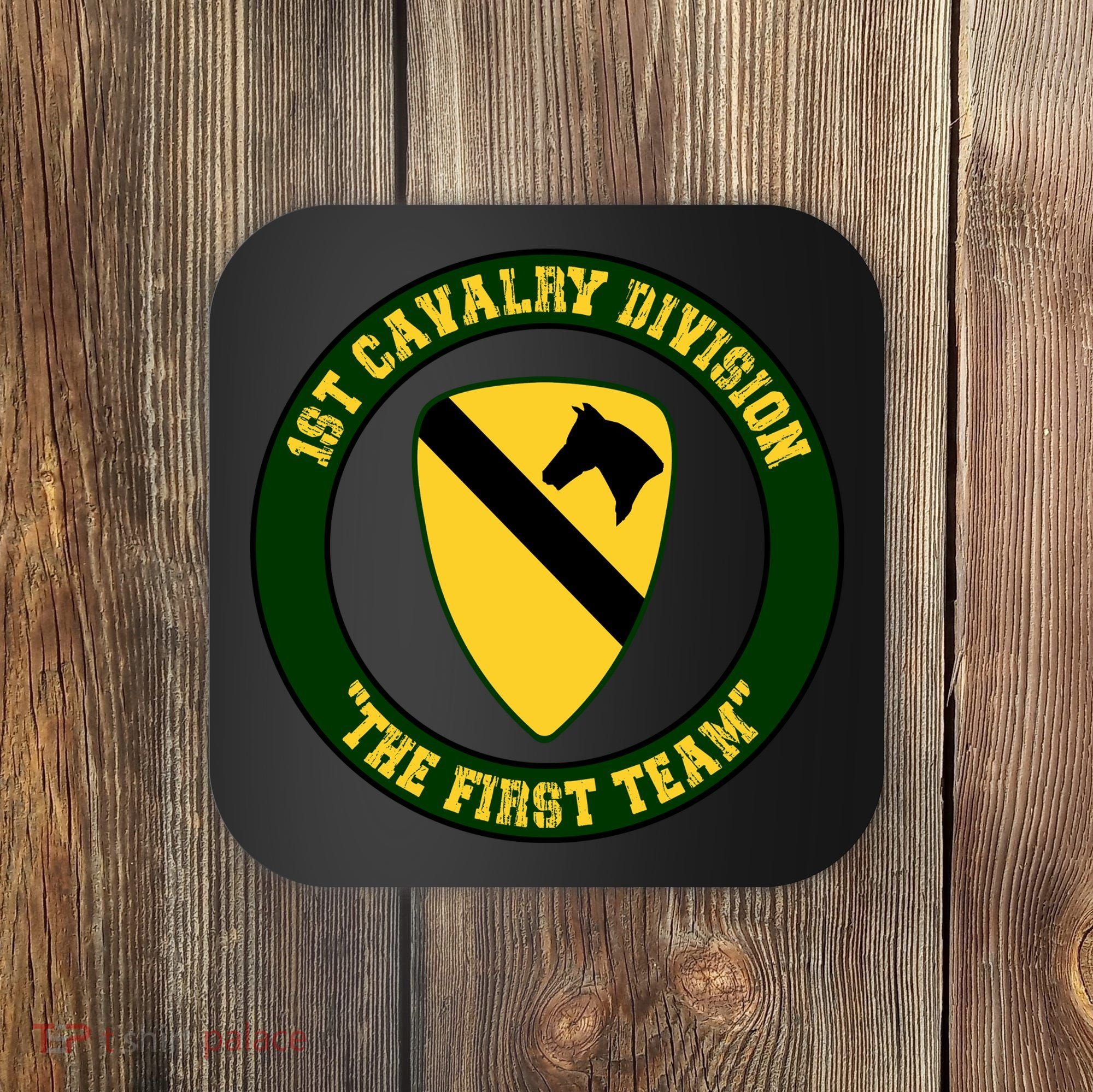1st Cavalry Division Veteran Always A Soldier Military Xmas Coaster