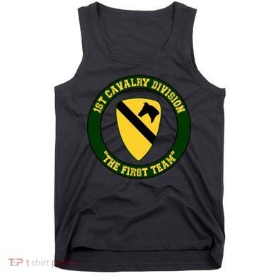 1st Cavalry Division Veteran Always A Soldier Military Xmas Tank Top
