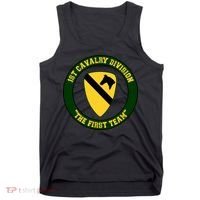 1st Cavalry Division Veteran Always A Soldier Military Xmas Tank Top thumb 0
