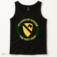 1st Cavalry Division Veteran Always A Soldier Military Xmas Tank Top thumb 2