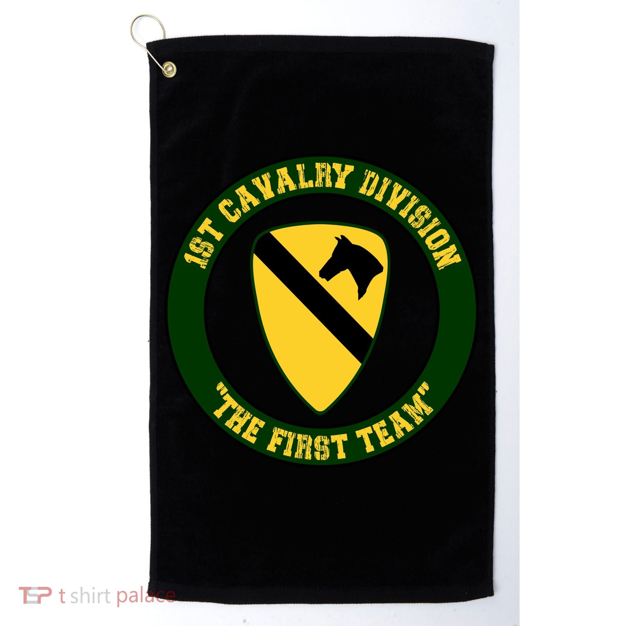 1st Cavalry Division Veteran Always A Soldier Military Xmas Golf Towel