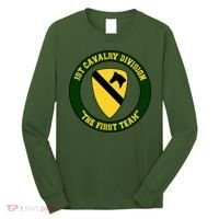 1st Cavalry Division Veteran Always A Soldier Military Xmas Long Sleeve Shirt thumb 0
