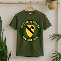 1st Cavalry Division Veteran Always A Soldier Military Xmas T-Shirt thumb 2