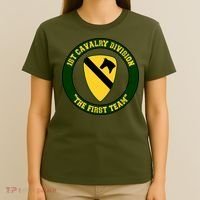 1st Cavalry Division Veteran Always A Soldier Military Xmas T-Shirt thumb 4