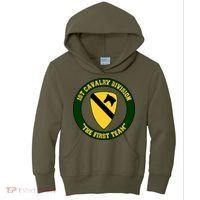 1st Cavalry Division Veteran Always A Soldier Military Xmas Kids Hoodie thumb 0