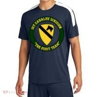 1st Cavalry Division Veteran Always A Soldier Military Xmas Sport-Tek Competitor United Soccer Jersey thumb 0