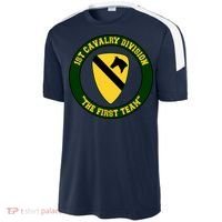 1st Cavalry Division Veteran Always A Soldier Military Xmas Sport-Tek Competitor United Soccer Jersey thumb 2