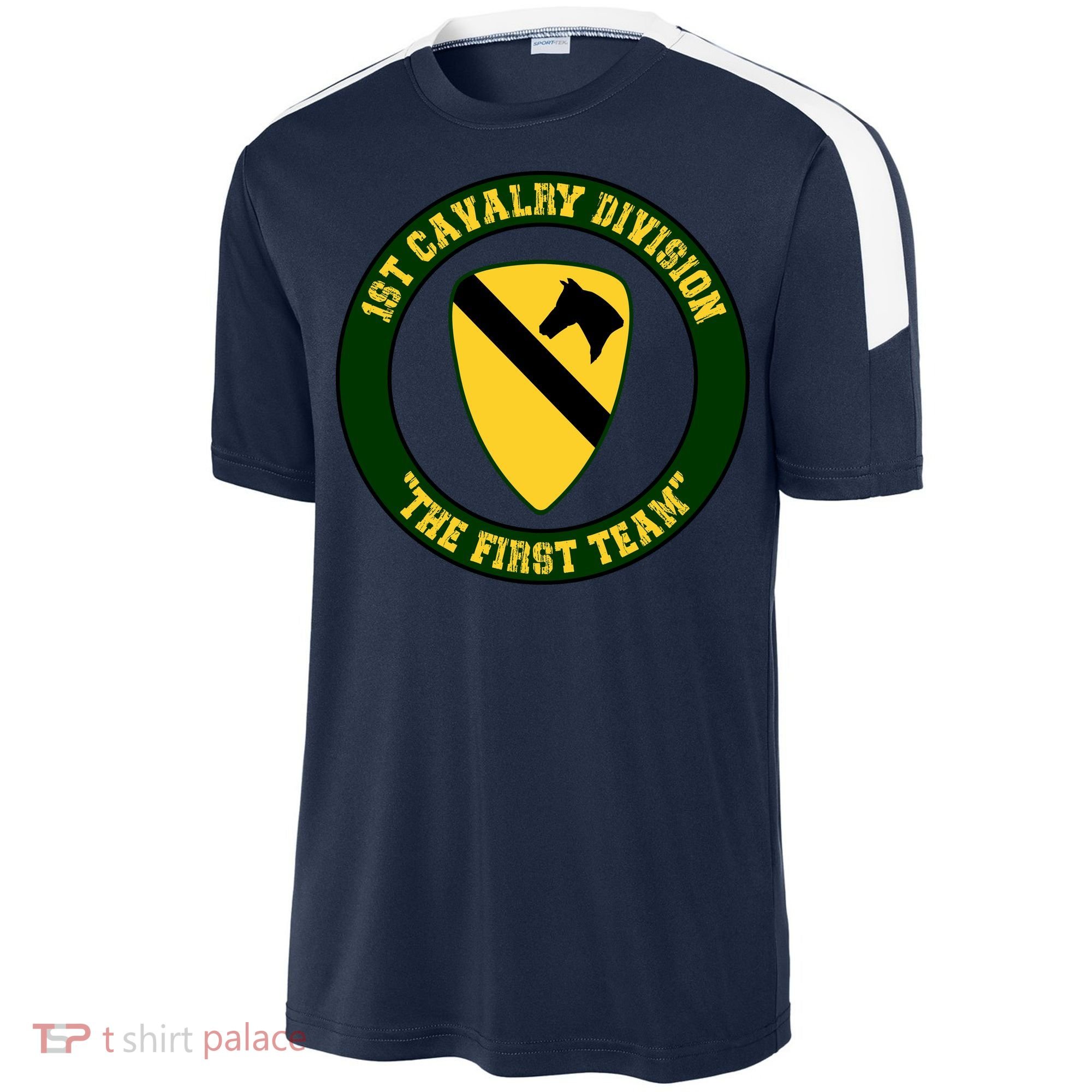 1st Cavalry Division Veteran Always A Soldier Military Xmas Sport-Tek Competitor United Soccer Jersey