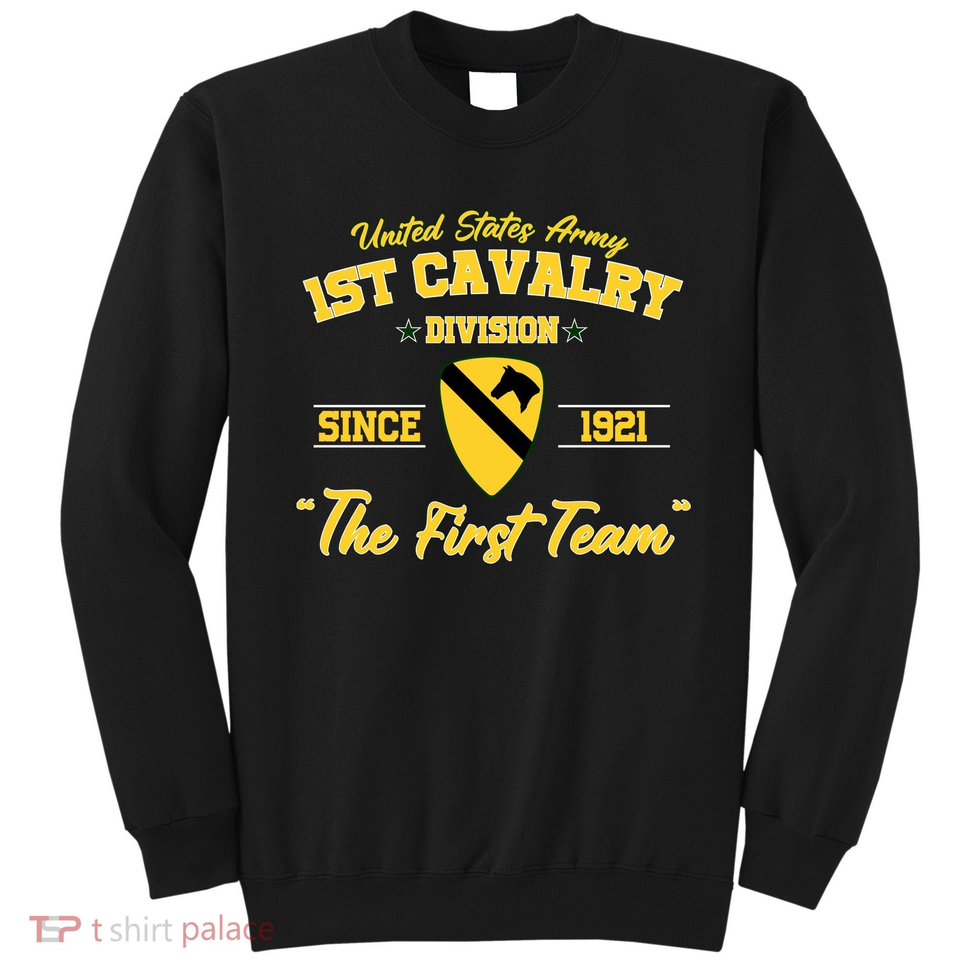 1st Cavalry Division Veteran Always A Soldier Military Xmas Sweatshirt