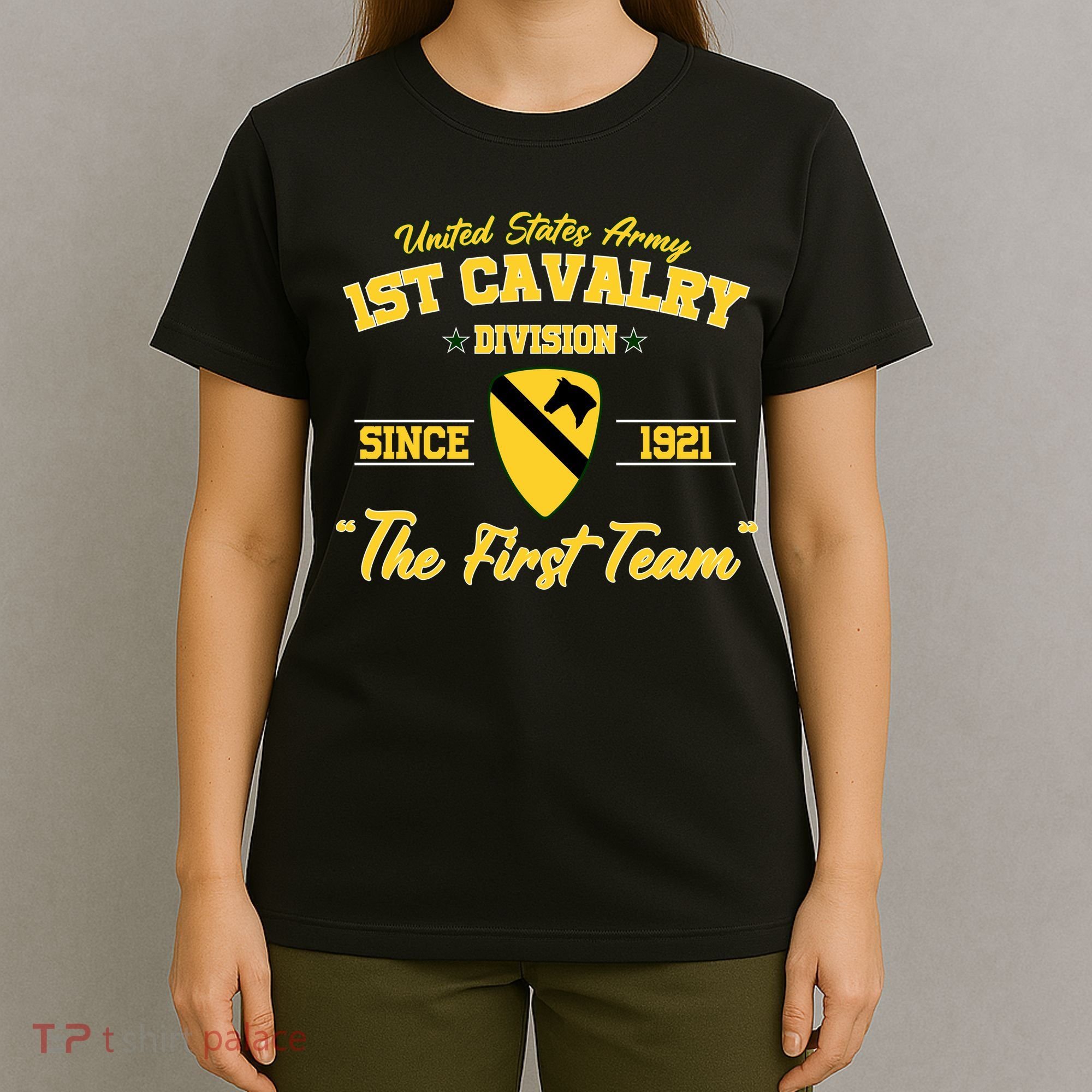 1st Cavalry Division Veteran Always A Soldier Military Xmas T-Shirt