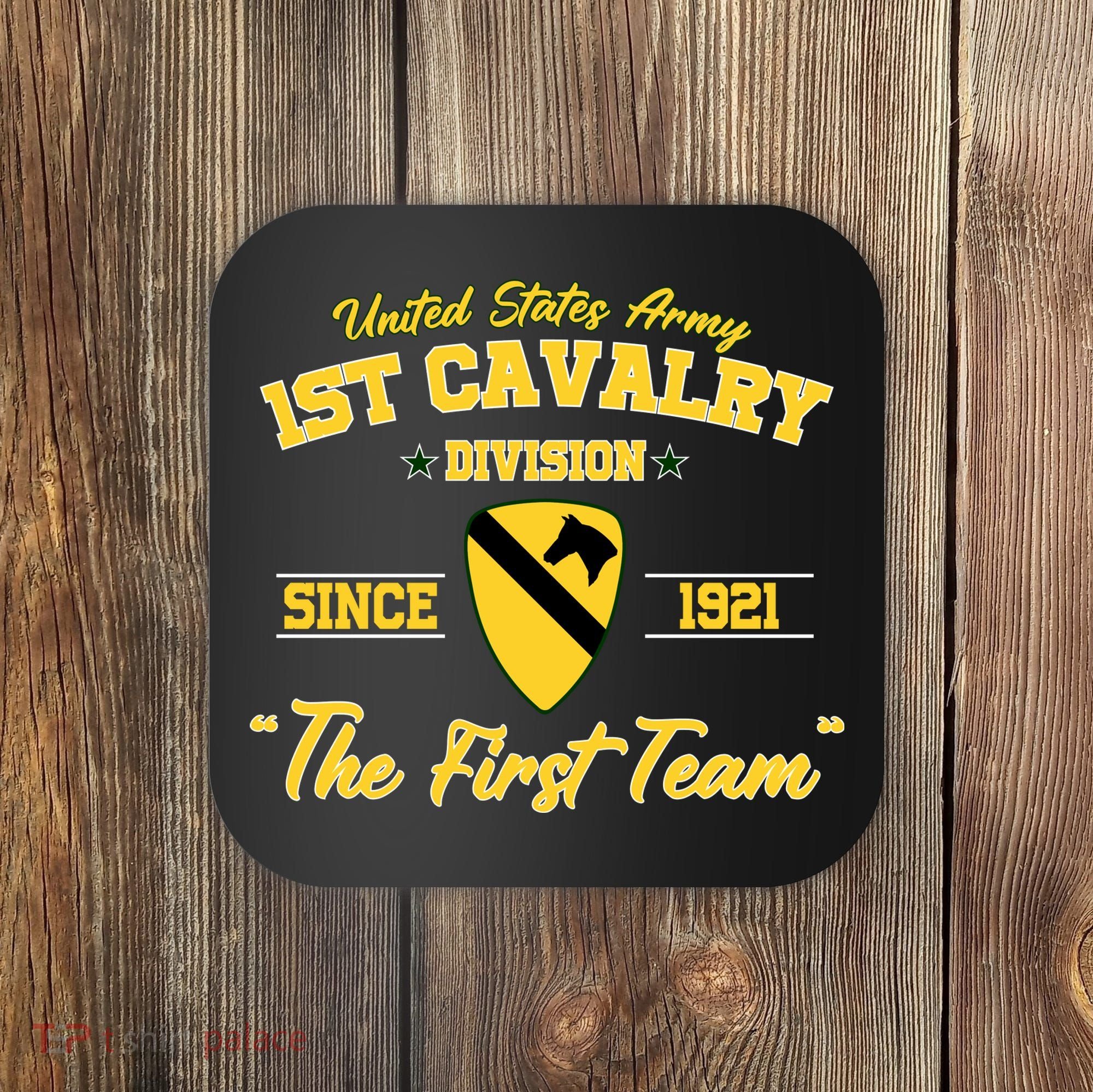 1st Cavalry Division Veteran Always A Soldier Military Xmas Coaster