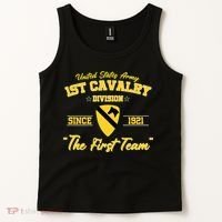 1st Cavalry Division Veteran Always A Soldier Military Xmas Tank Top thumb 2