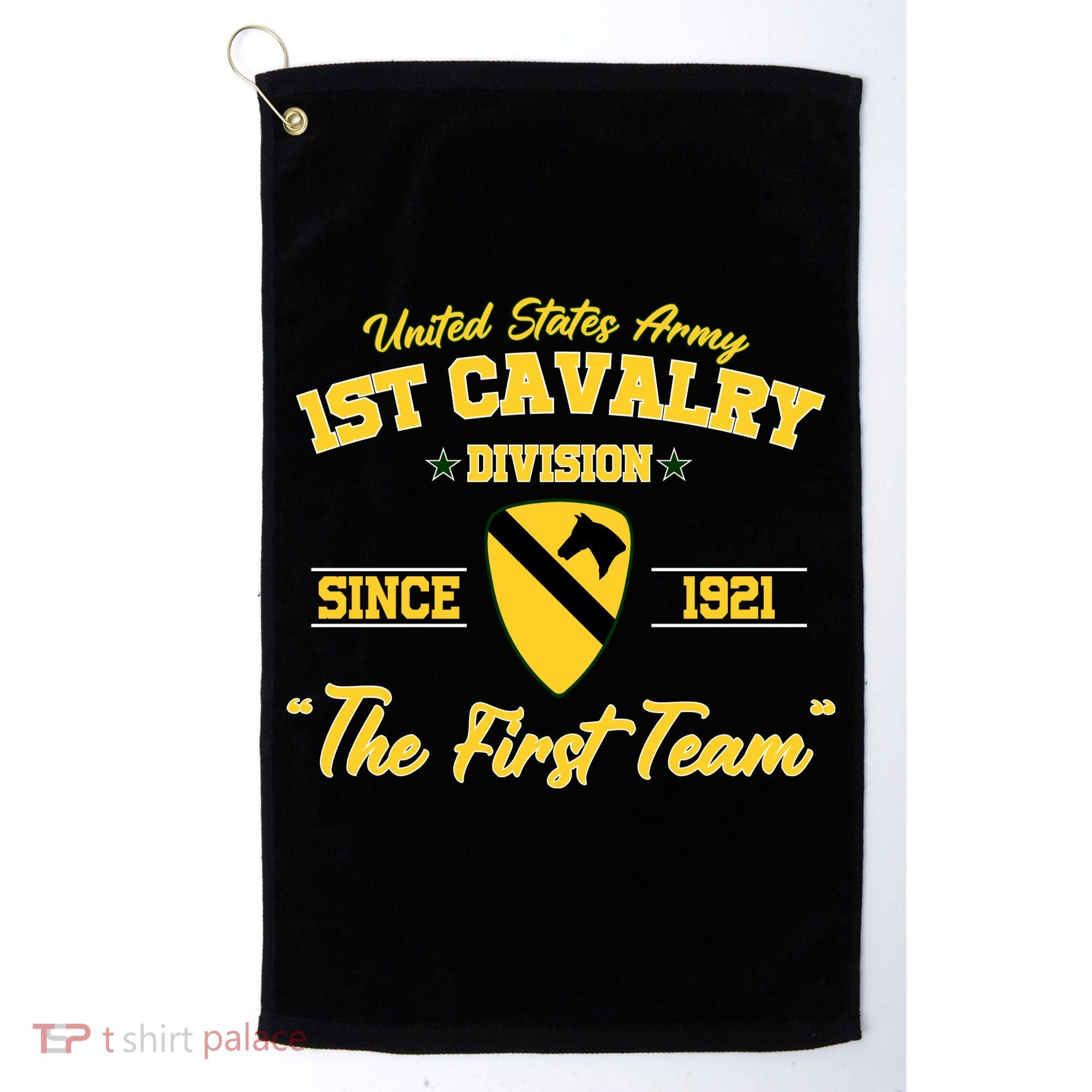 1st Cavalry Division Veteran Always A Soldier Military Xmas Golf Towel