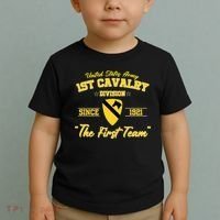 1st Cavalry Division Veteran Always A Soldier Military Xmas Toddler T-Shirt thumb 2