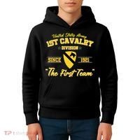 1st Cavalry Division Veteran Always A Soldier Military Xmas Kids Hoodie thumb 4