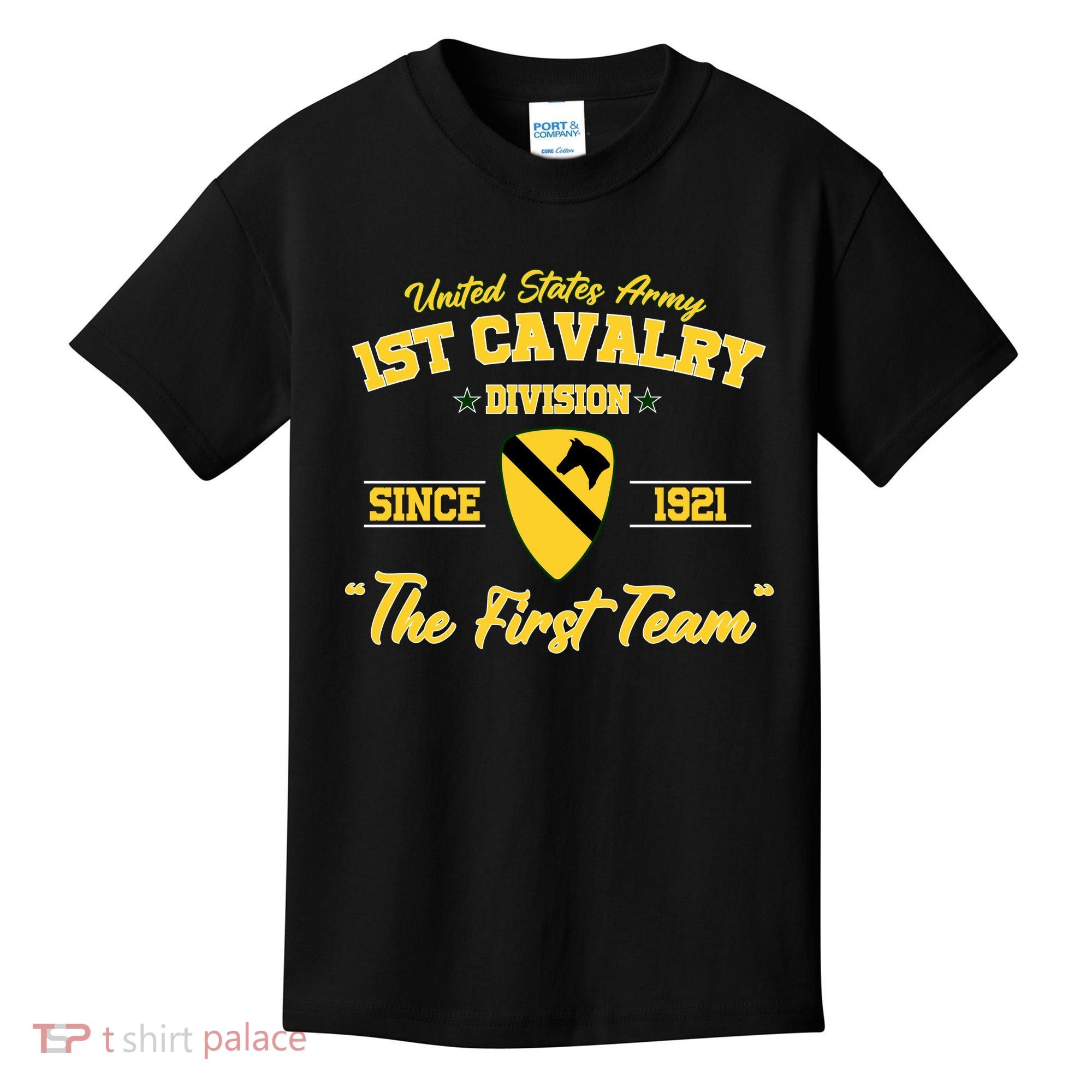 1st Cavalry Division Veteran Always A Soldier Military Xmas Kids T-Shirt