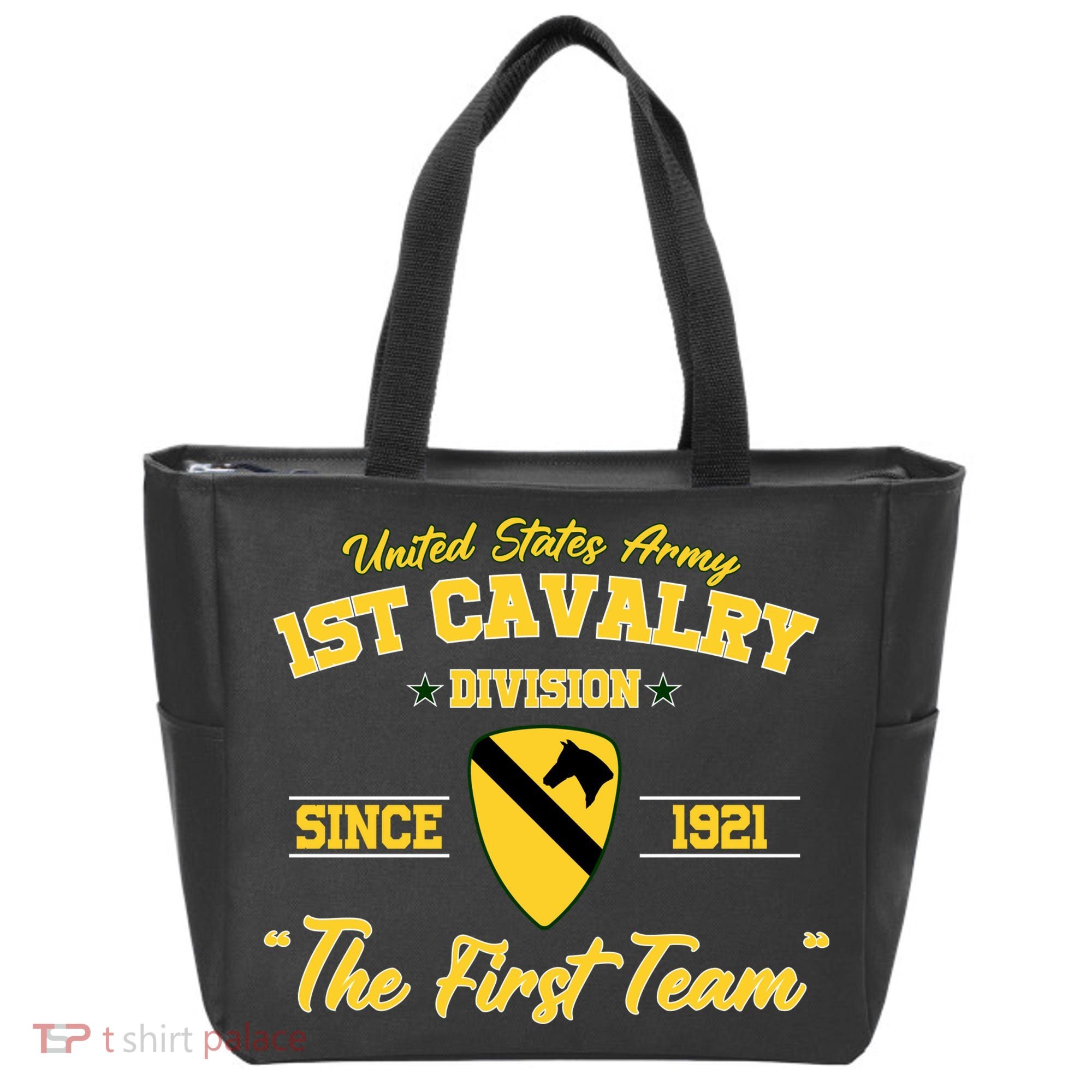 1st Cavalry Division Veteran Always A Soldier Military Xmas Tote Bag