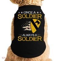 1st Cavalry Division Veteran Always a Soldier Military Xmas Doggie Tank thumb 0