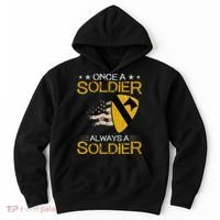 1st Cavalry Division Veteran Always a Soldier Military Xmas Hoodie thumb 0