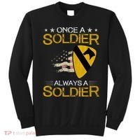 1st Cavalry Division Veteran Always a Soldier Military Xmas Sweatshirt thumb 0