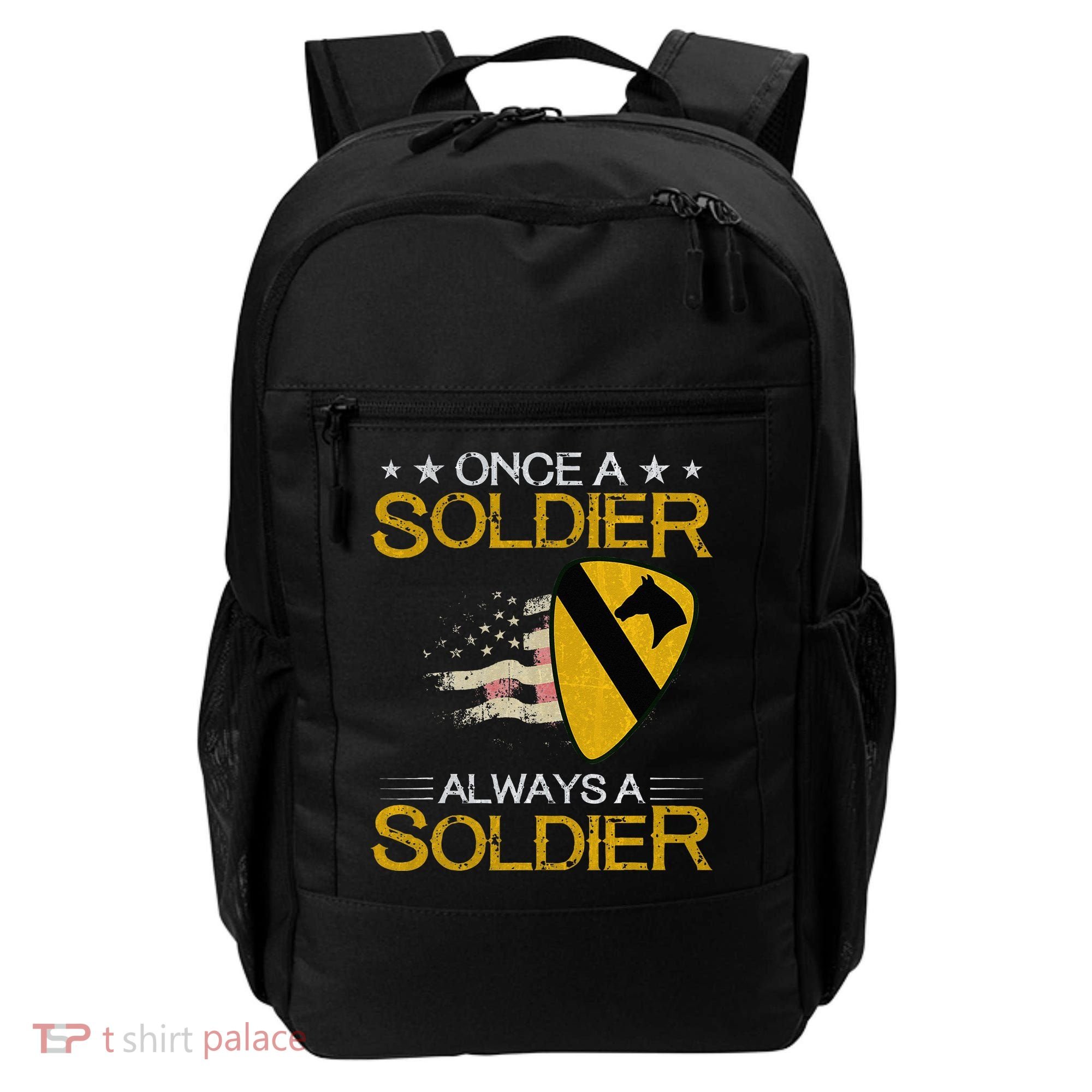 1st Cavalry Division Veteran Always a Soldier Military Xmas Backpack