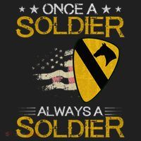 1st Cavalry Division Veteran Always a Soldier Military Xmas Beanie thumb 2