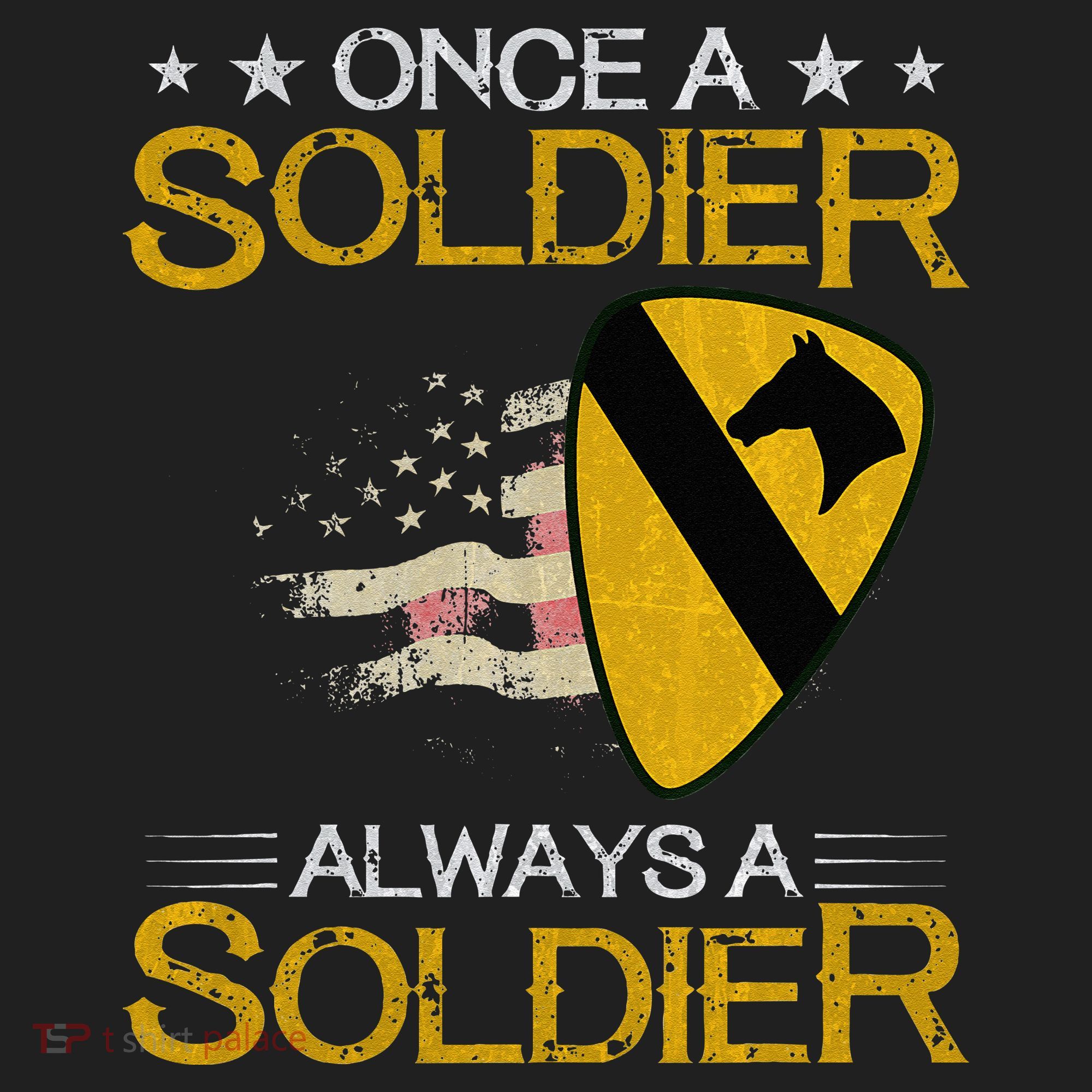 1st Cavalry Division Veteran Always a Soldier Military Xmas Beanie