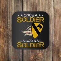 1st Cavalry Division Veteran Always a Soldier Military Xmas Coaster thumb 0