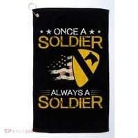 1st Cavalry Division Veteran Always a Soldier Military Xmas Golf Towel thumb 0
