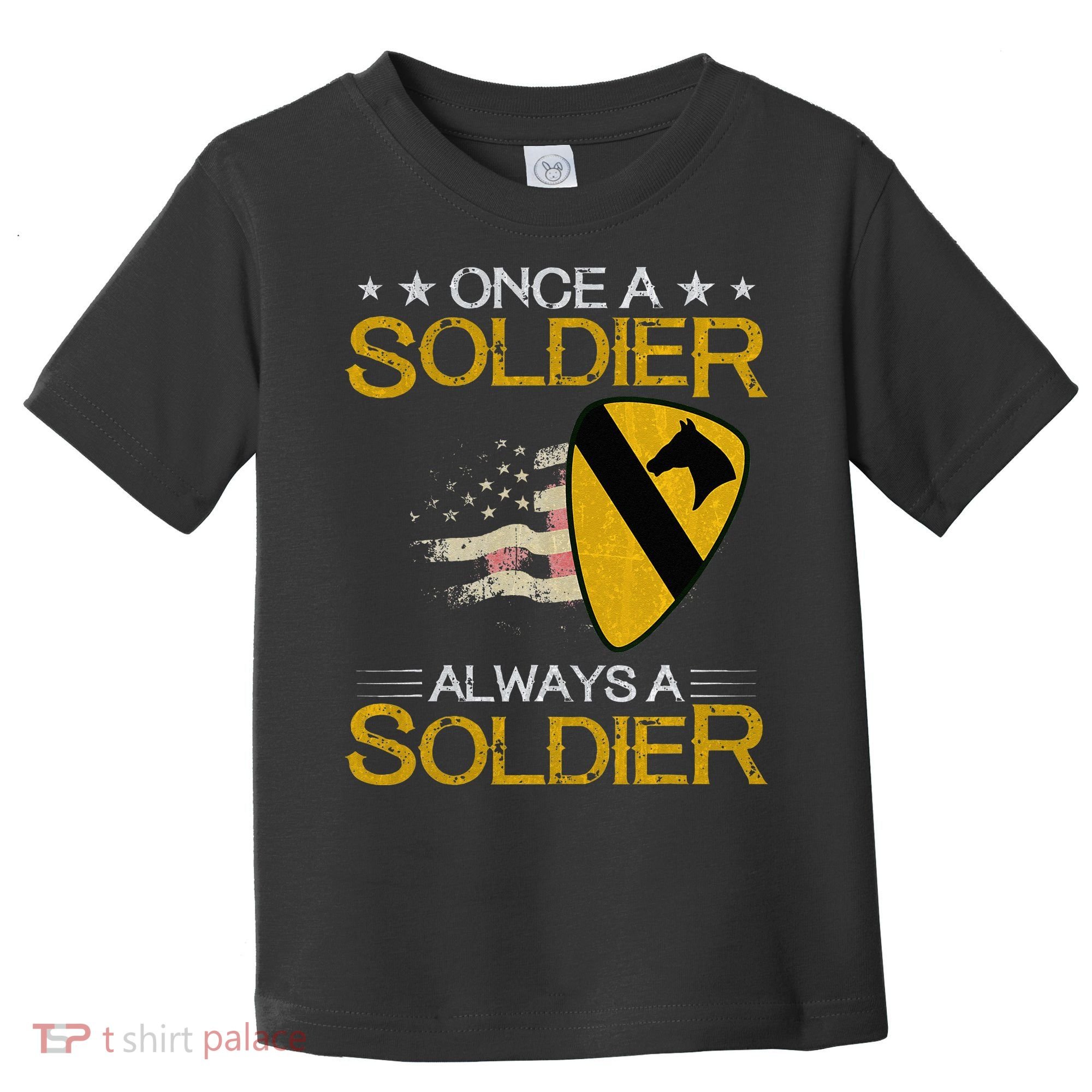 1st Cavalry Division Veteran Always a Soldier Military Xmas Toddler T-Shirt