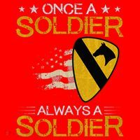 1st Cavalry Division Veteran Always a Soldier Military Xmas Santa Hat thumb 1