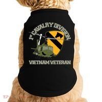 1st Cavalry Division Vietnam Veteran Uh1 Gunship Veteran Day Gift Doggie Tank thumb 0