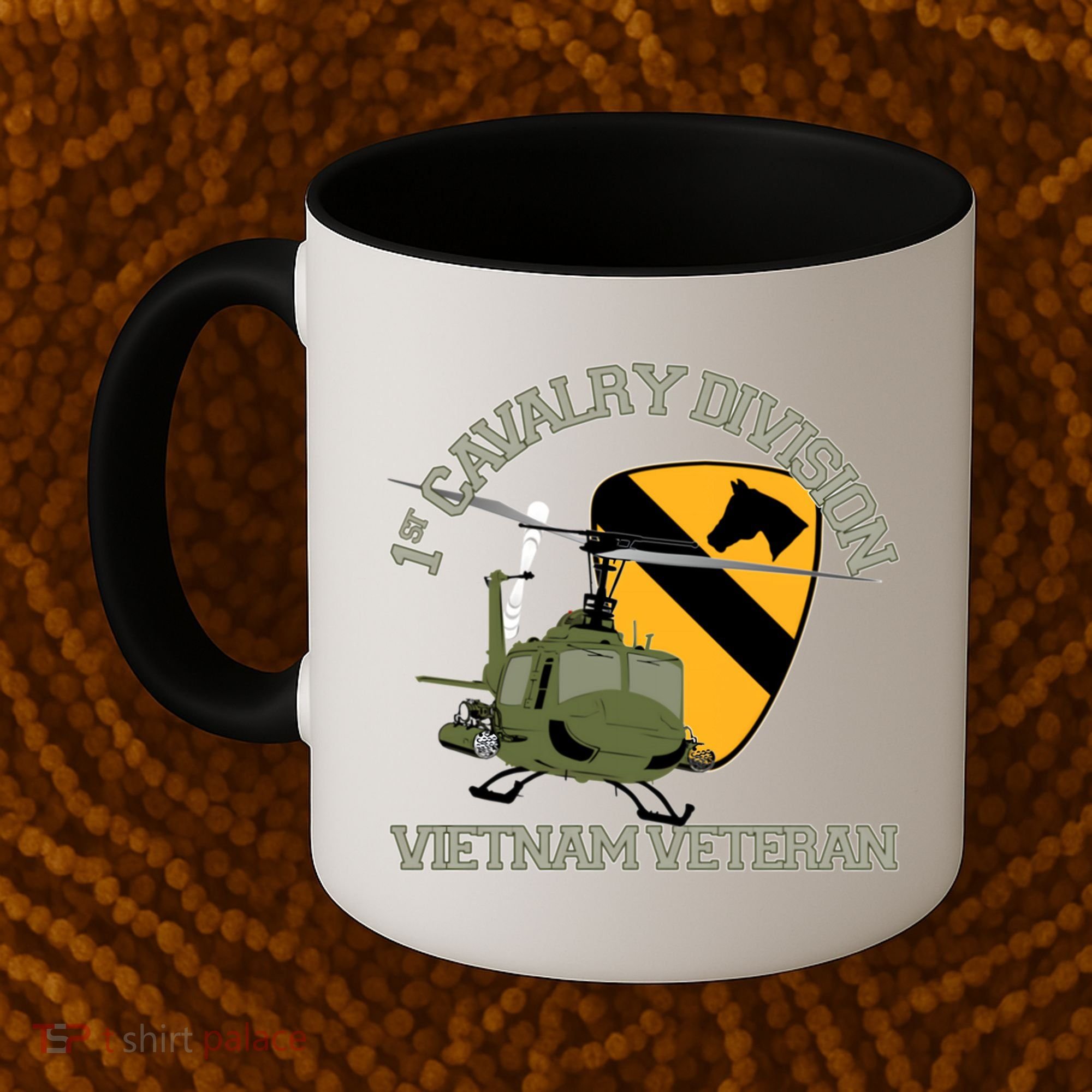 1st Cavalry Division Vietnam Veteran Uh1 Gunship Veteran Day Gift Coffee Mug
