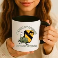 1st Cavalry Division Vietnam Veteran Uh1 Gunship Veteran Day Gift Coffee Mug thumb 3